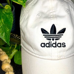 White Adidas hat